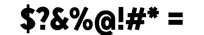 Sixten Extrabold Instance Font OTHER CHARS