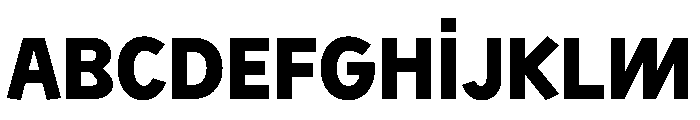 Sixten Extrabold Instance Font UPPERCASE
