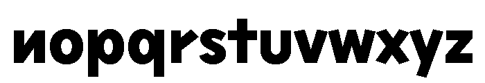 Sixten Extrabold Font LOWERCASE