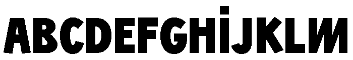 Sixten Narrow Black Font UPPERCASE