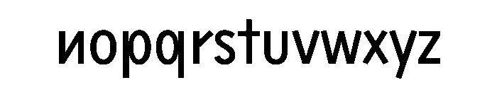 Sixten Narrow Instance Font LOWERCASE
