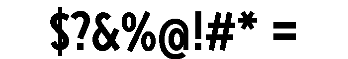 Sixten Narrow Semibold Font OTHER CHARS