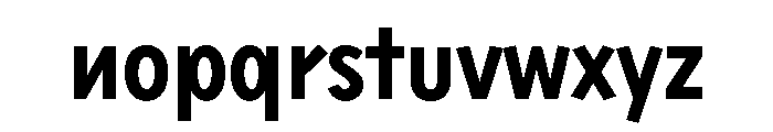 Sixten Narrow Semibold Font LOWERCASE