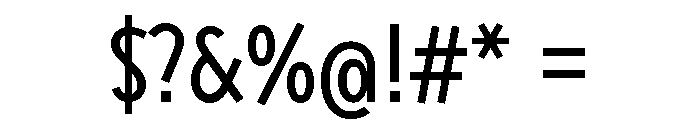 Sixten Narrow Font OTHER CHARS