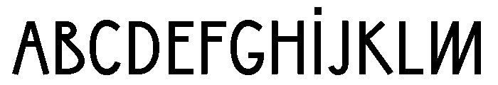 Sixten Narrow Font UPPERCASE
