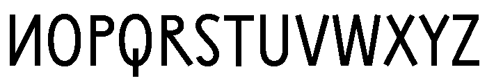 Sixten Narrow Font UPPERCASE