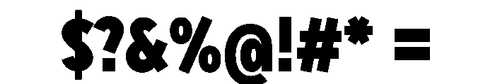 Sixten NarrowBlack Instance Font OTHER CHARS