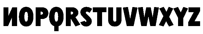 Sixten NarrowBlack Instance Font UPPERCASE