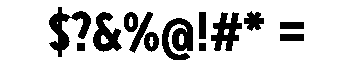Sixten NarrowBold Instance Font OTHER CHARS