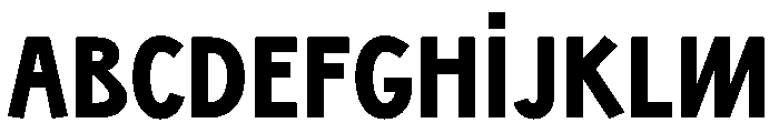 Sixten NarrowBold Instance Font UPPERCASE