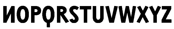 Sixten NarrowBold Instance Font UPPERCASE