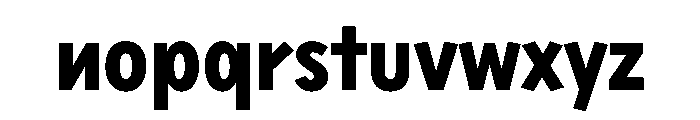 Sixten NarrowBold Instance Font LOWERCASE
