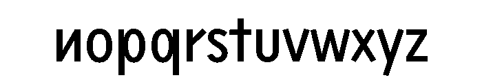 Sixten Narrow Font LOWERCASE
