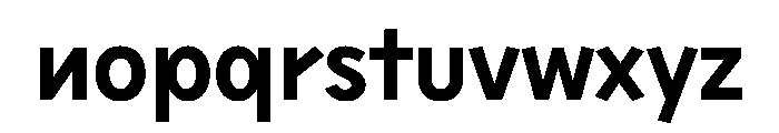 Sixten Semibold Instance Font LOWERCASE