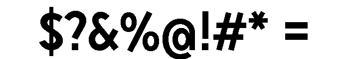 Sixten Semibold Font OTHER CHARS