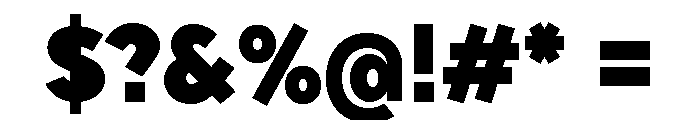 Sixten Wide Black Font OTHER CHARS
