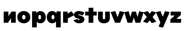 Sixten Wide Black Font LOWERCASE