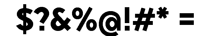 Sixten Wide Bold Font OTHER CHARS