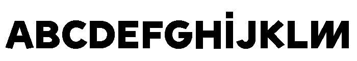 Sixten Wide Extrabold Font UPPERCASE