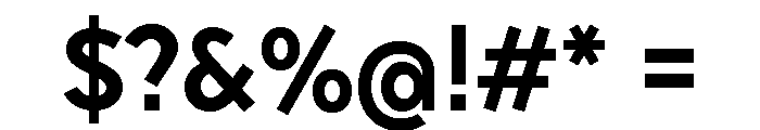 Sixten Wide Semibold Font OTHER CHARS
