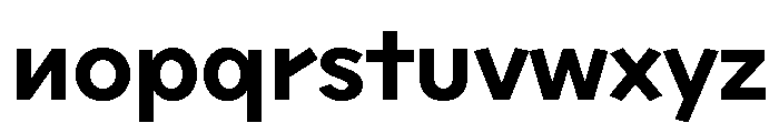 Sixten Wide Semibold Font LOWERCASE