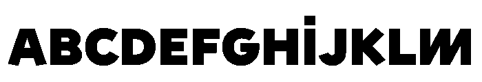 Sixten WideBlack Instance Font UPPERCASE