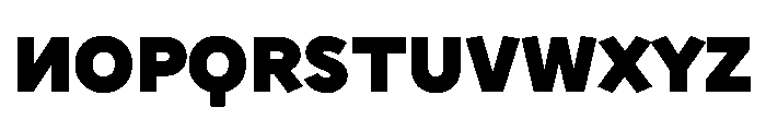 Sixten WideBlack Instance Font UPPERCASE
