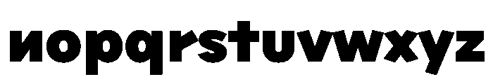 Sixten WideBlack Instance Font LOWERCASE