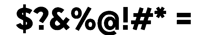 Sixten WideBold Instance Font OTHER CHARS