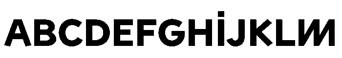 Sixten WideBold Instance Font UPPERCASE