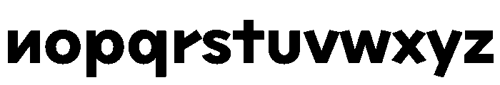 Sixten WideBold Instance Font LOWERCASE