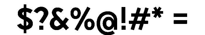 Sixten WideSemibold Instance Font OTHER CHARS
