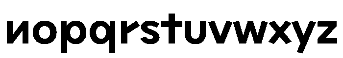 Sixten WideSemibold Instance Font LOWERCASE