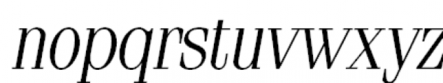 Simeiz Light Italic Font LOWERCASE