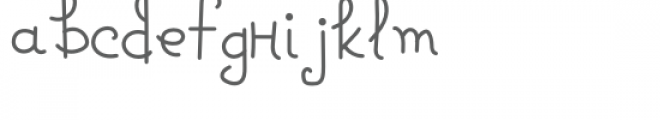 simple curl font Font LOWERCASE