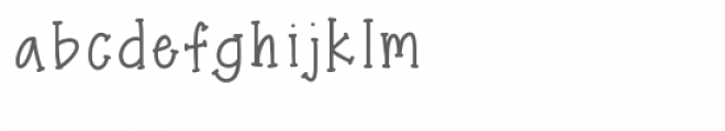 simple serif Font LOWERCASE