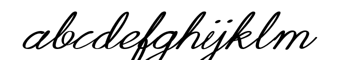 Signatoria-BoldItalic Font LOWERCASE