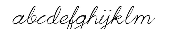 Signatoria Font LOWERCASE