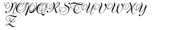 Silk Script Font UPPERCASE