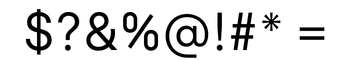 Silka Regular Font OTHER CHARS