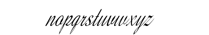 Silvero-CondensedItalic Font LOWERCASE