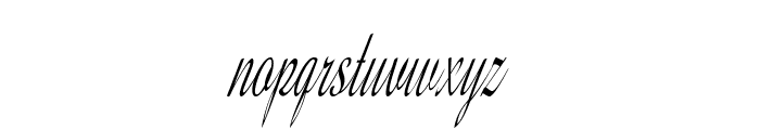 Silvero-ExtracondensedItalic Font LOWERCASE