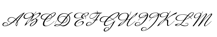 Silvero-Italic Font UPPERCASE