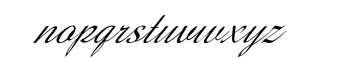 Silvero-Italic Font LOWERCASE