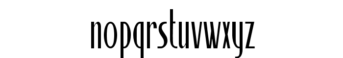 Silversmith-CondensedRegular Font LOWERCASE