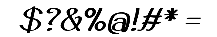 Silvervale-BoldItalic Font OTHER CHARS
