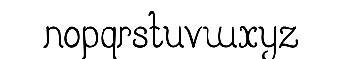 Silvervale-CondensedRegular Font LOWERCASE