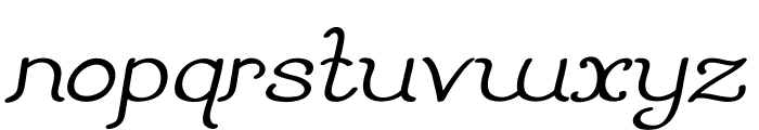 SilvervaleItalic Font LOWERCASE