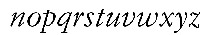 SimonciniGaramondStd-Italic Font LOWERCASE