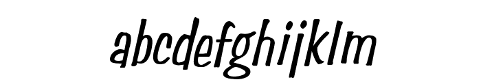 Simpson Condensed Italic Font LOWERCASE